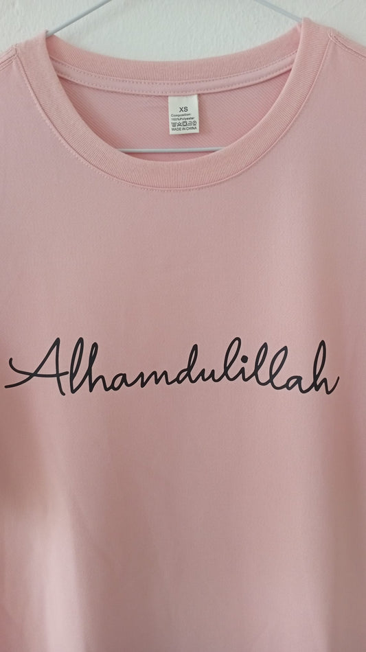 T-shirt zwarte letters
