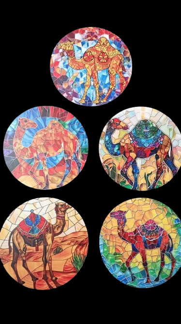 set 5 glasonderzetters