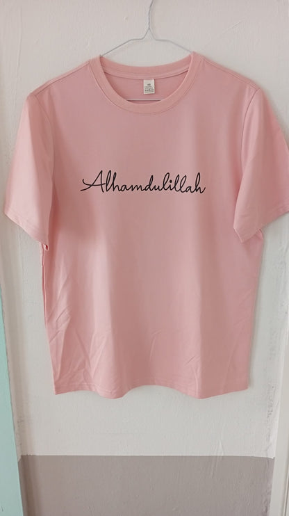 T-shirt zwarte letters