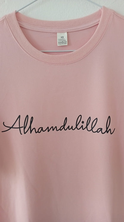 T-shirt zwarte letters