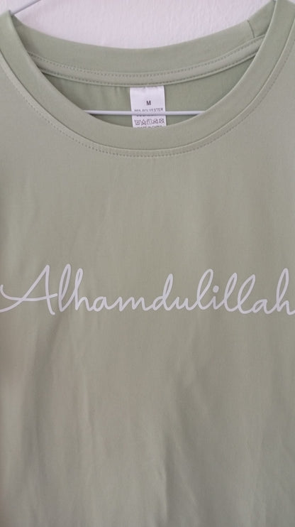 T-shirt witte letters